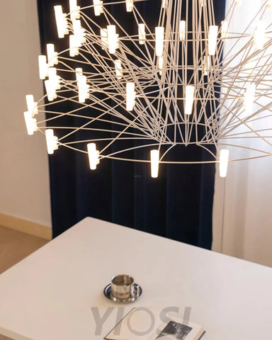 Sky Ballet Candle Chandelier ∅ 33.5″ ~∅ 39.8″ - Candle-1-Yiosilamp