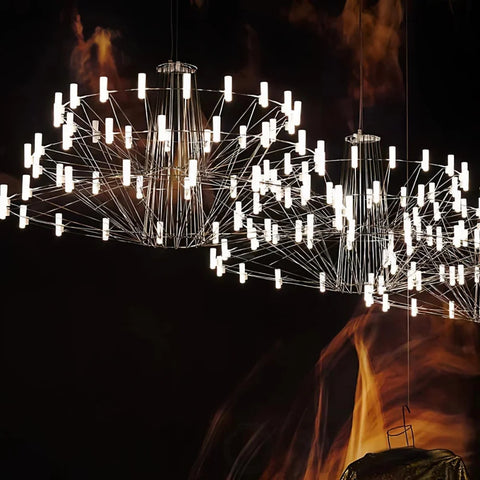 Sky Ballet Candle Chandelier ∅ 33.5″ ~∅ 39.8″ - Candle-1-Yiosilamp