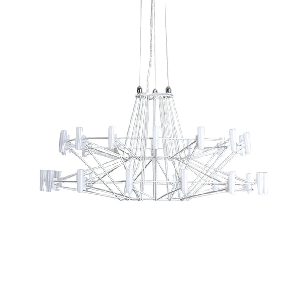 Sky Ballet Candle Chandelier ∅ 33.5″ ~∅ 39.8″ - Candle-1-Yiosilamp
