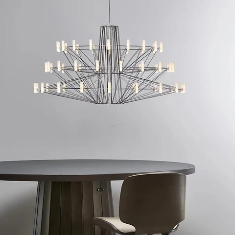 Sky Ballet Candle Chandelier ∅ 33.5″ ~∅ 39.8″ - Candle-1-Yiosilamp