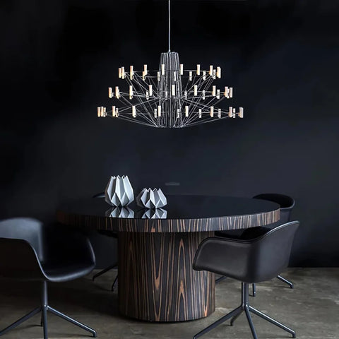 Sky Ballet Candle Chandelier ∅ 33.5″ ~∅ 39.8″ - Candle-1-Yiosilamp