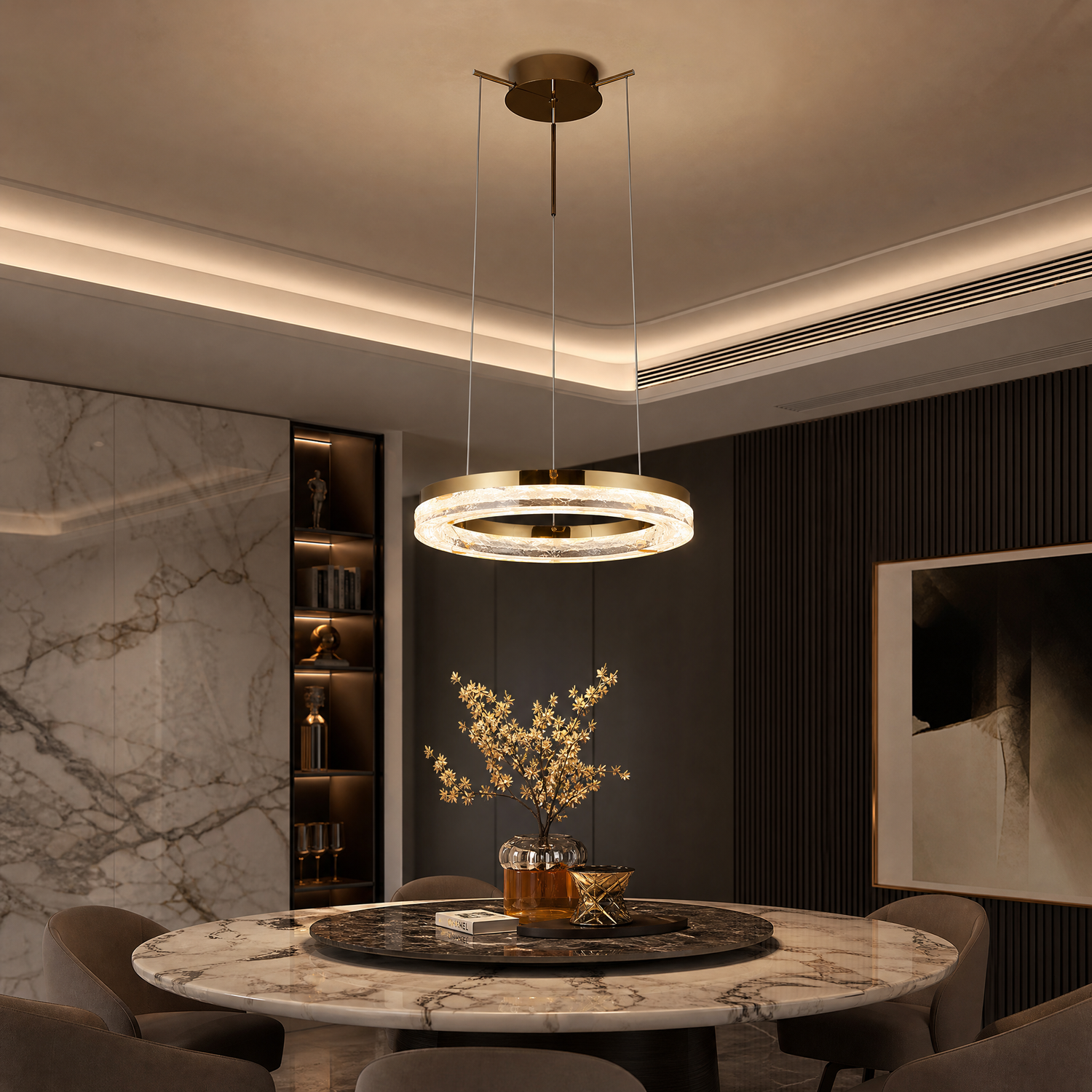 Sky Garden Modern Sculptural Pendant Light - scene