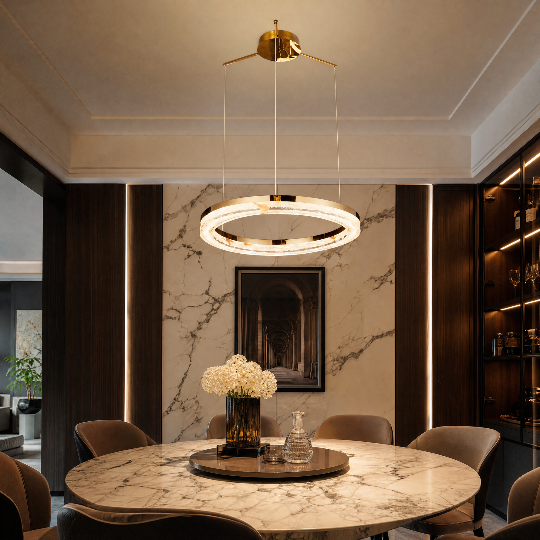 Sky Garden Modern Sculptural Pendant Light - scene