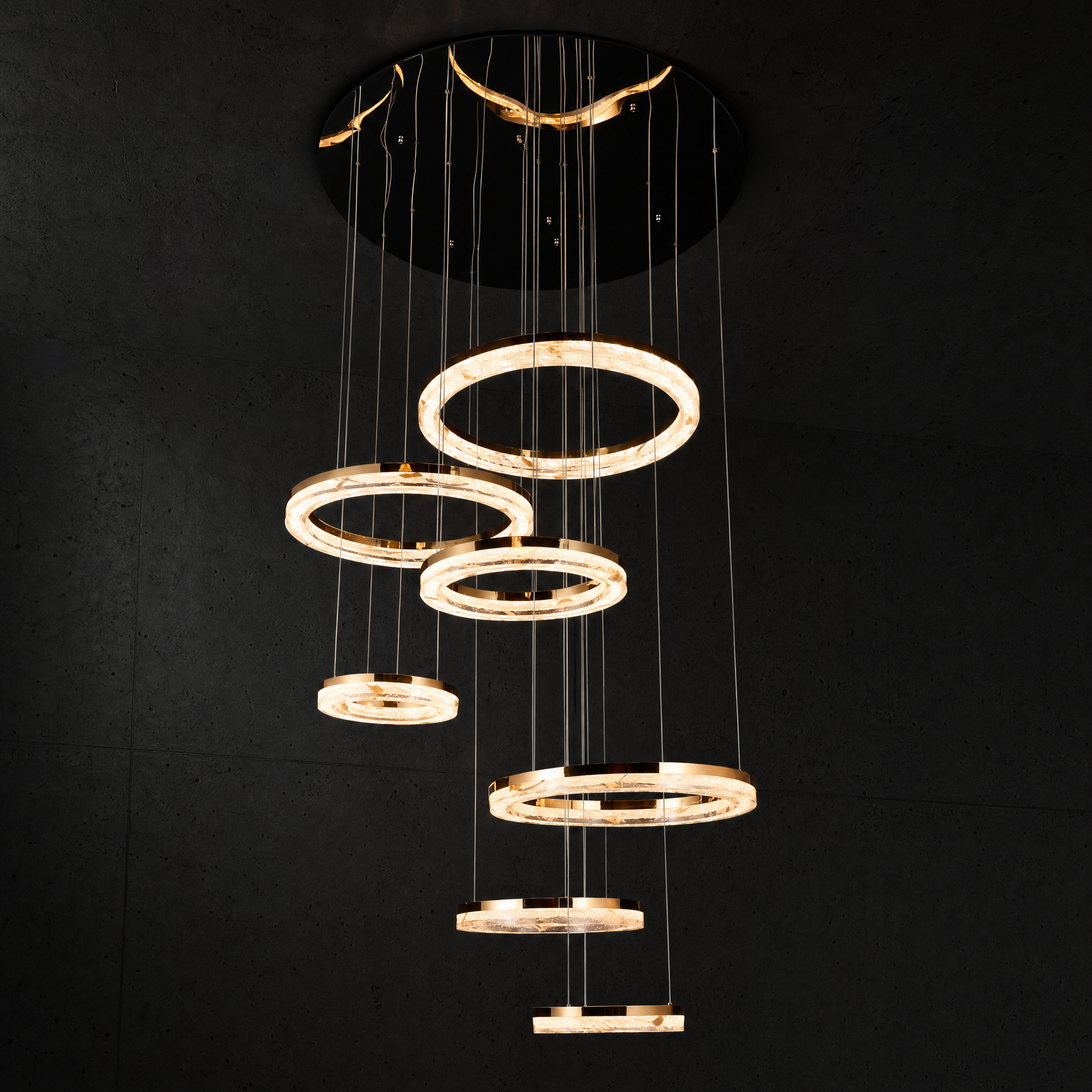 Sky Garden Modern Sculptural Ring Chandelier - main