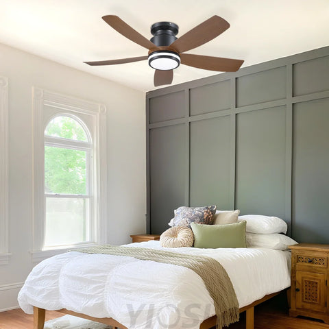 Sleek 41-Inch Recessed Ceiling Fan with Adjustable LED Lighting ceiling light