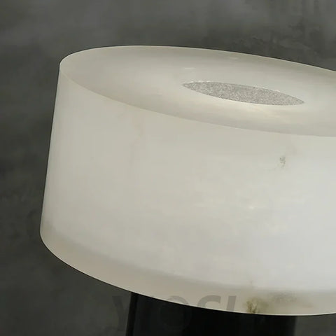 Small Solid Alabaster Table Lamp