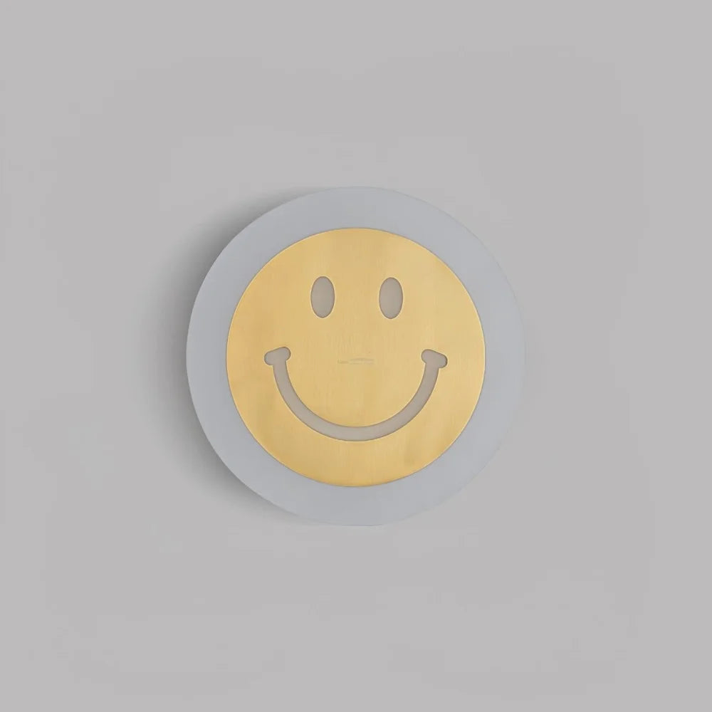 Smiley Wall Sconce - Brass, Candy-1-Yiosilamp