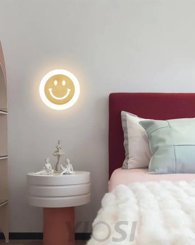 Smiley Wall Sconce - Brass, Candy-1-Yiosilamp