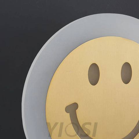 Smiley Wall Sconce - Brass, Candy-1-Yiosilamp