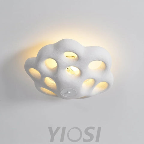 Soka Ceiling Lamp ∅ 21.6″ - Flush Mounts, Foam-1-Yiosilamp