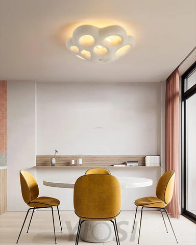 Soka Ceiling Lamp ∅ 21.6″ - Flush Mounts, Foam-1-Yiosilamp