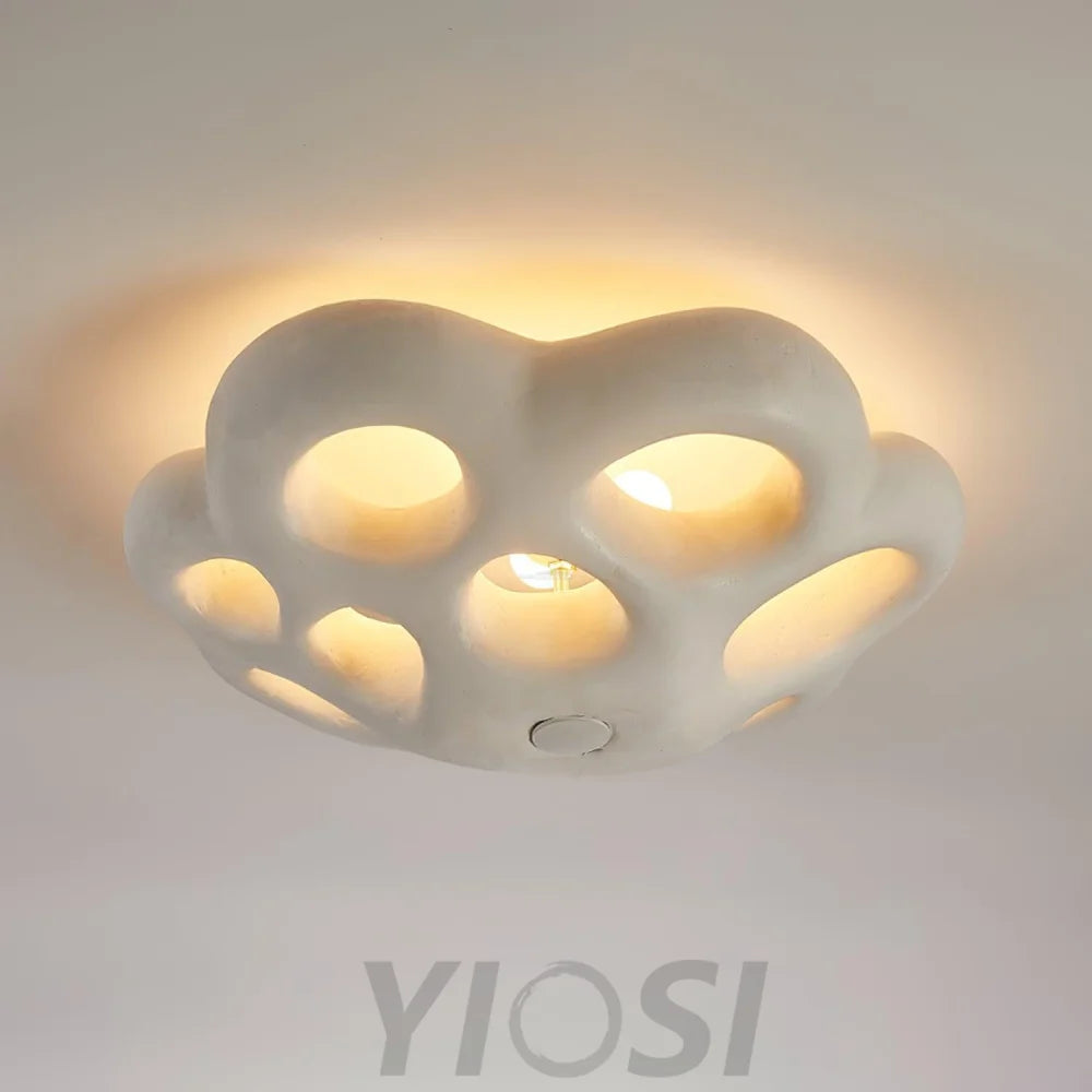 Soka Ceiling Lamp ∅ 21.6″ - Flush Mounts, Foam-1-Yiosilamp
