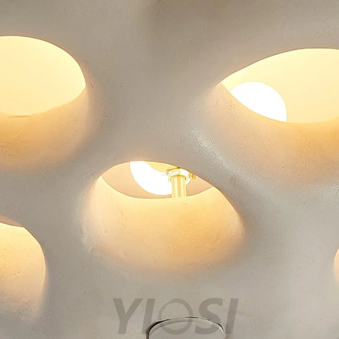 Soka Ceiling Lamp ∅ 21.6″ - Flush Mounts, Foam-1-Yiosilamp