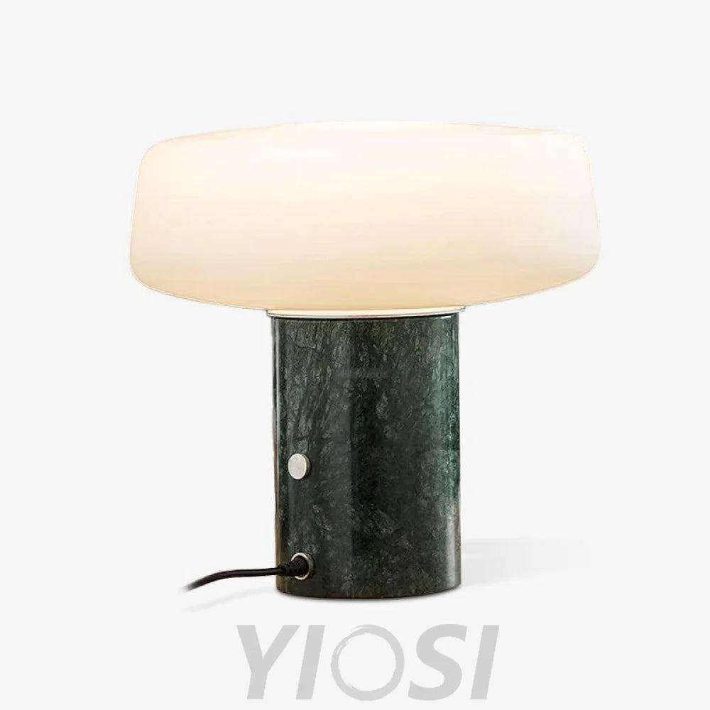 Solid Table Light  ∅ 11.8″ - Alabaster-1-Yiosilamp