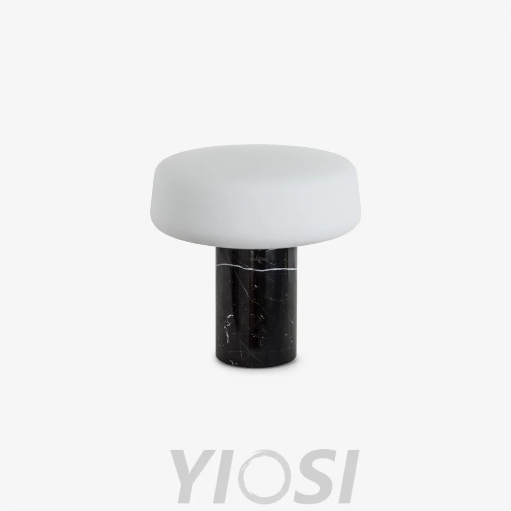 Solid Table Light  ∅ 11.8″ - Alabaster-1-Yiosilamp