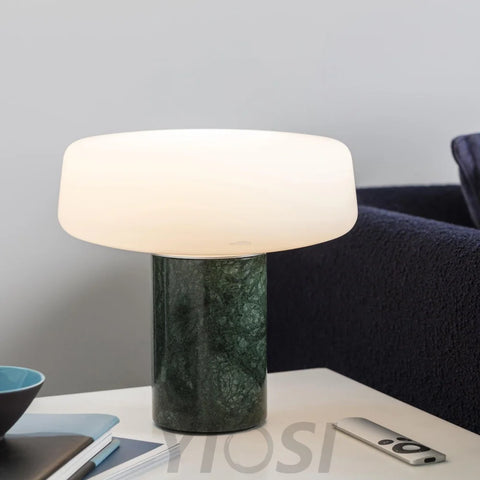 Solid Table Light  ∅ 11.8″ - Alabaster-1-Yiosilamp