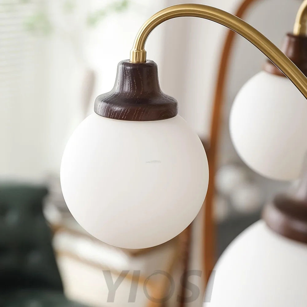 Solid Wood Magic Bean Chandelier with 4/6/8 heads - Bend, Marshmallow Chandelier-1-Yiosilamp