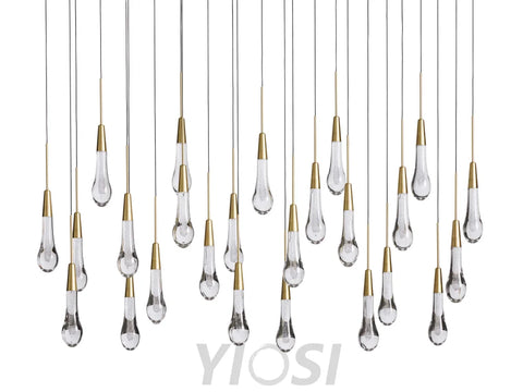 Solitaire Linear Chandelier 37’’50’’70’’87’’120’’ Chandelier