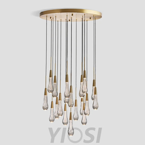 Soltaire Round Chandelier 17’’ 24’’ 36’’ 58’’