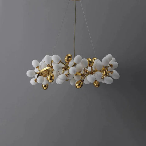 Sonia Post Modern Round Grape Chandelier 39.4’’D Branch