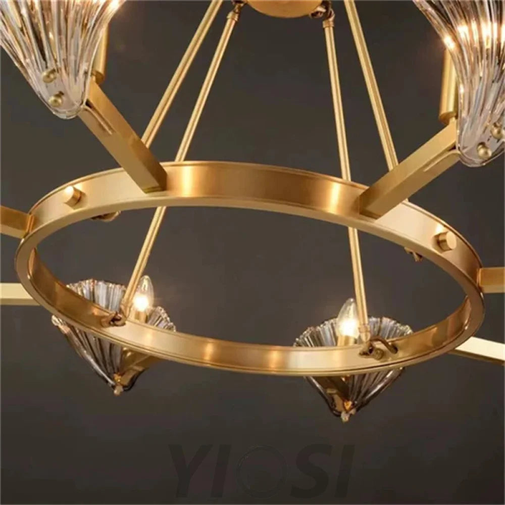 Sophia Mordern Style Round Crystal Chandelier 6 Lights Chandelier