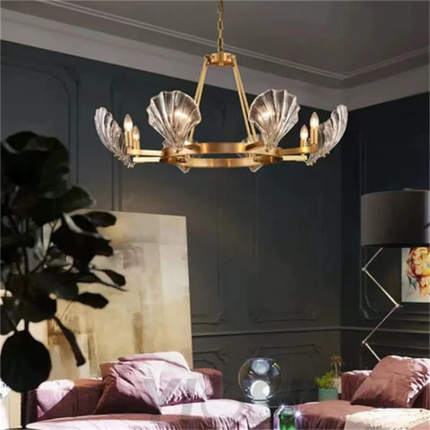 Sophia Mordern Style Round Crystal Chandelier 6 Lights Chandelier