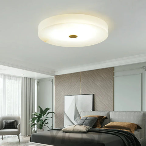 Sophie Alabaster Ceiling Light - Alabaster, Flush Mounts-1-Yiosilamp