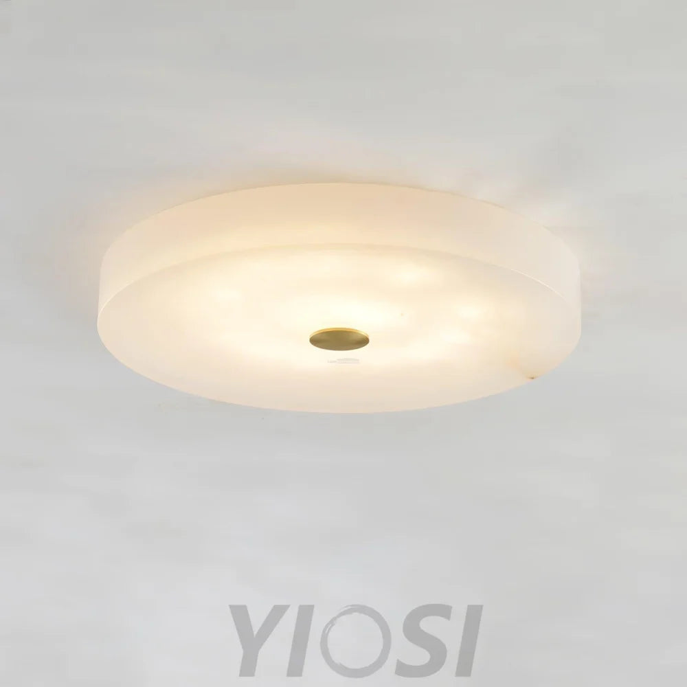 Sophie Alabaster Ceiling Light - Alabaster, Flush Mounts-1-Yiosilamp