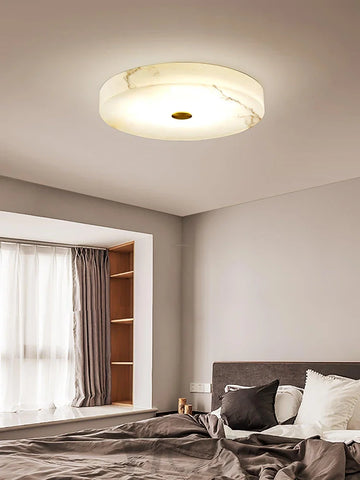 Sophie Alabaster Ceiling Light - Alabaster, Flush Mounts-1-Yiosilamp