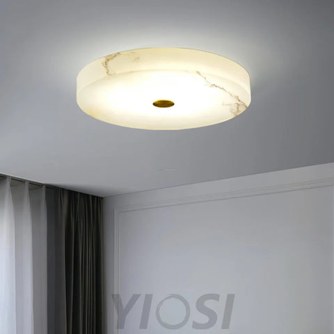 Sophie Alabaster Ceiling Light - Alabaster, Flush Mounts-1-Yiosilamp