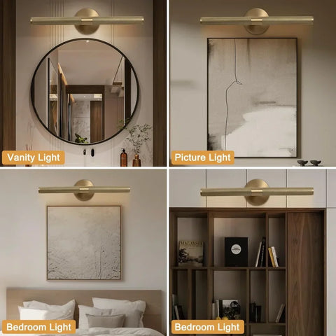 Sophisticated Luxury Solid Brass Rotatable Picture Lights