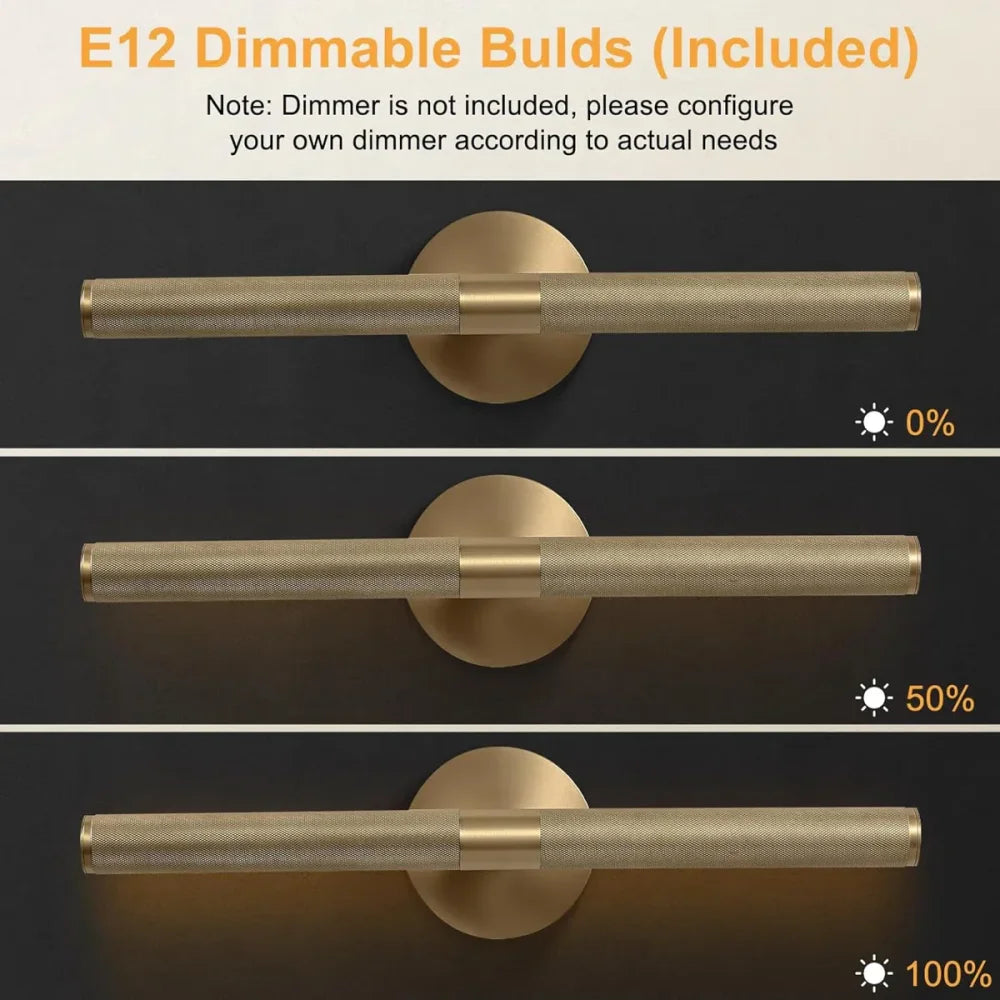 Sophisticated Luxury Solid Brass Rotatable Picture Lights