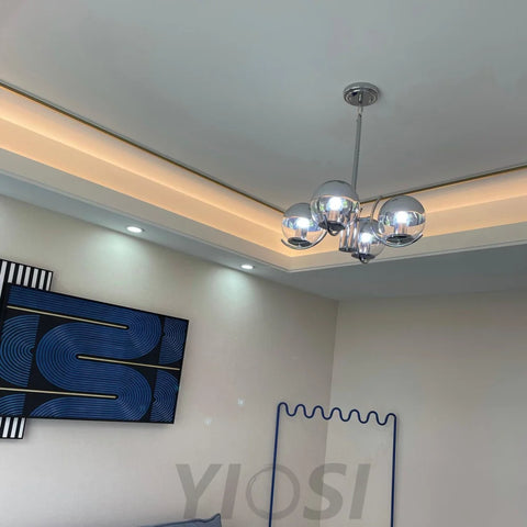 Space Ball Chandelier ∅ 17.7″ Chandelier