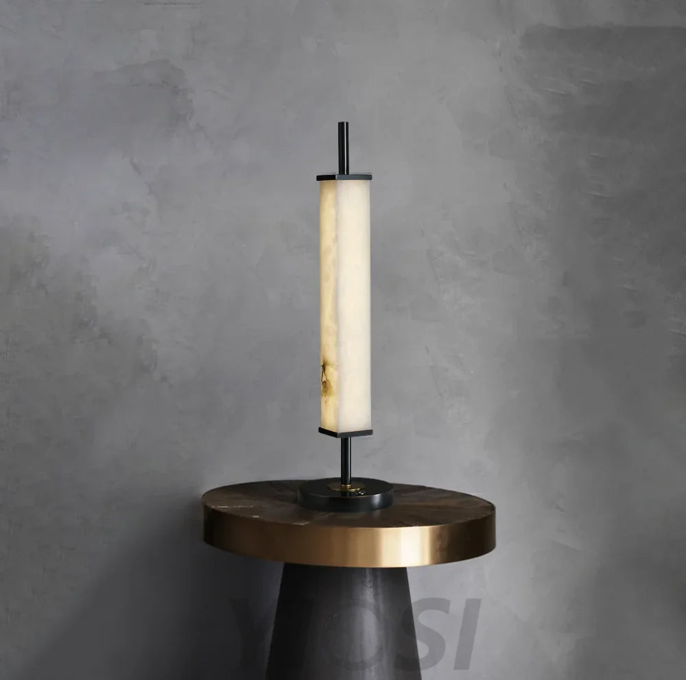 Spere Cuboid Marble Table Lamp