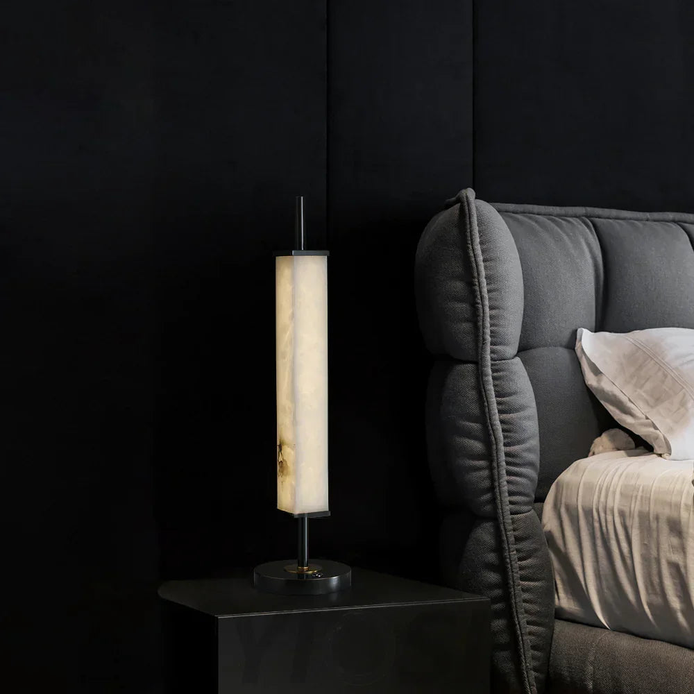 Spere Cuboid Marble Table Lamp