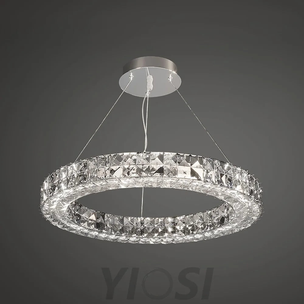 Spiridon Crystal Chandelier ∅ 15.7″~39.4'' - Crystals-1-Yiosilamp