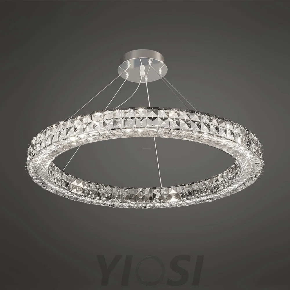 Spiridon Crystal Chandelier ∅ 15.7″~39.4'' - Crystals-1-Yiosilamp