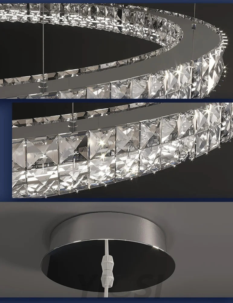 Spiridon Crystal Chandelier ∅ 15.7″~39.4'' - Crystals-1-Yiosilamp