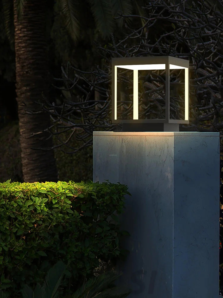 Square Frame Fence Post Garden Table Lamp Table lamp