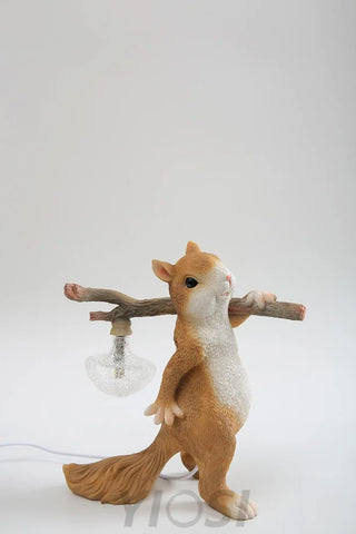 Squirrel Table Lamp ∅ 9.8″ - Creature-1-Yiosilamp