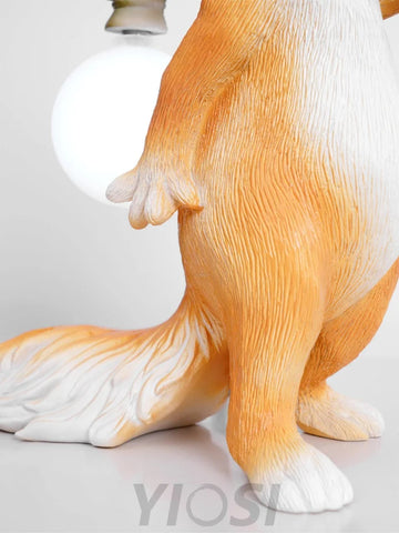 Squirrel Table Lamp ∅ 9.8″ - Creature-1-Yiosilamp