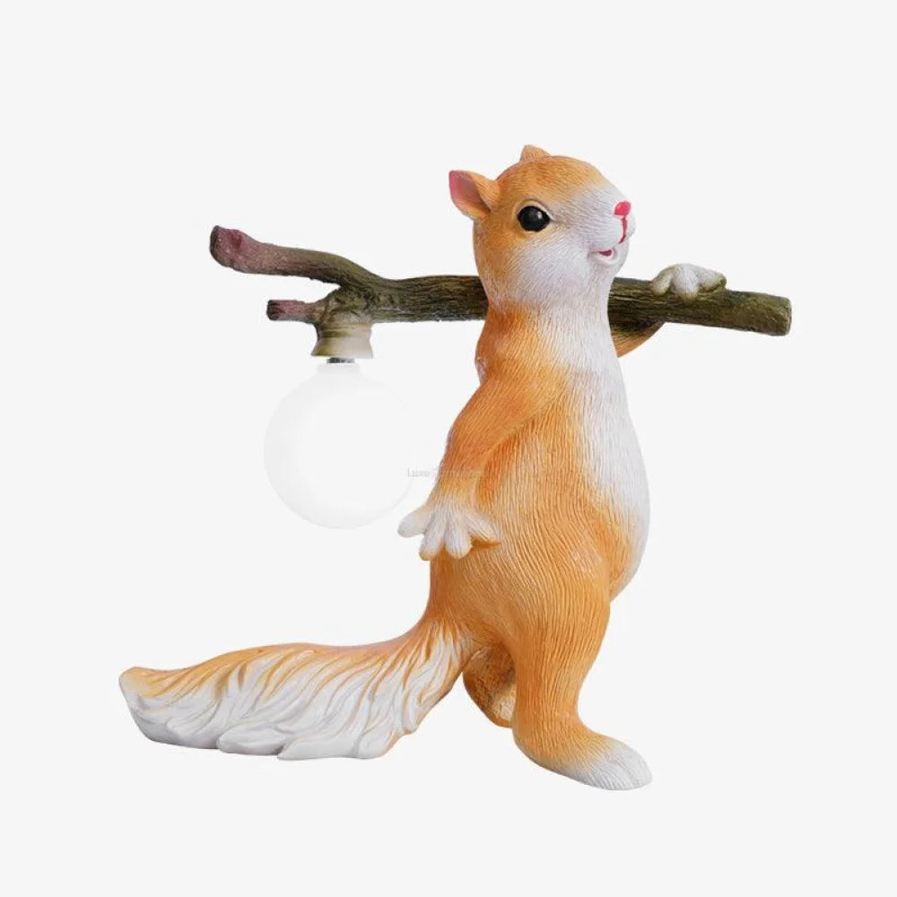 Squirrel Table Lamp ∅ 9.8″ - Creature-1-Yiosilamp