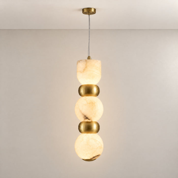 Stack Pendant Light – lights on