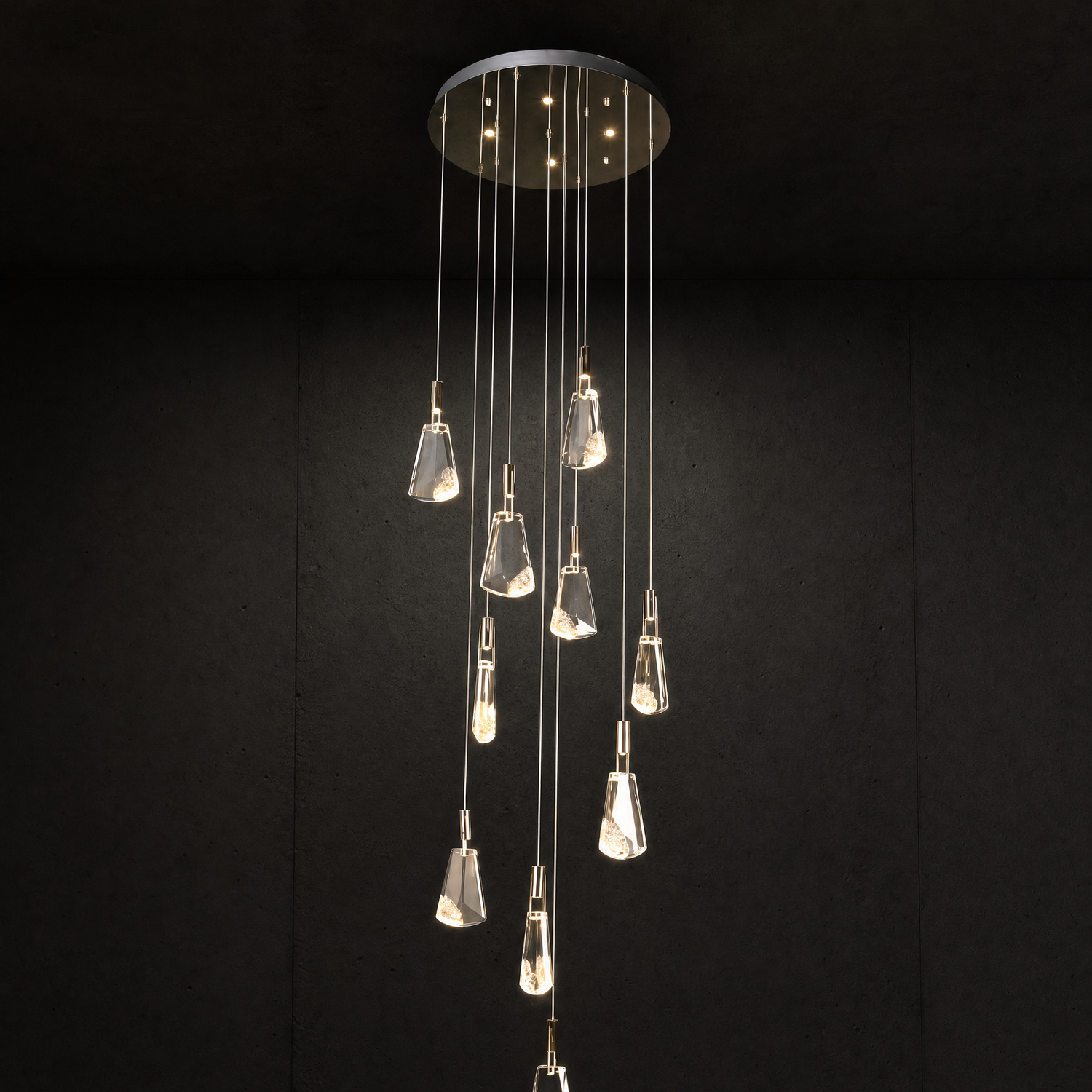 Stardust Fan Modern Multi-Tier Cluster Chandelier - main
