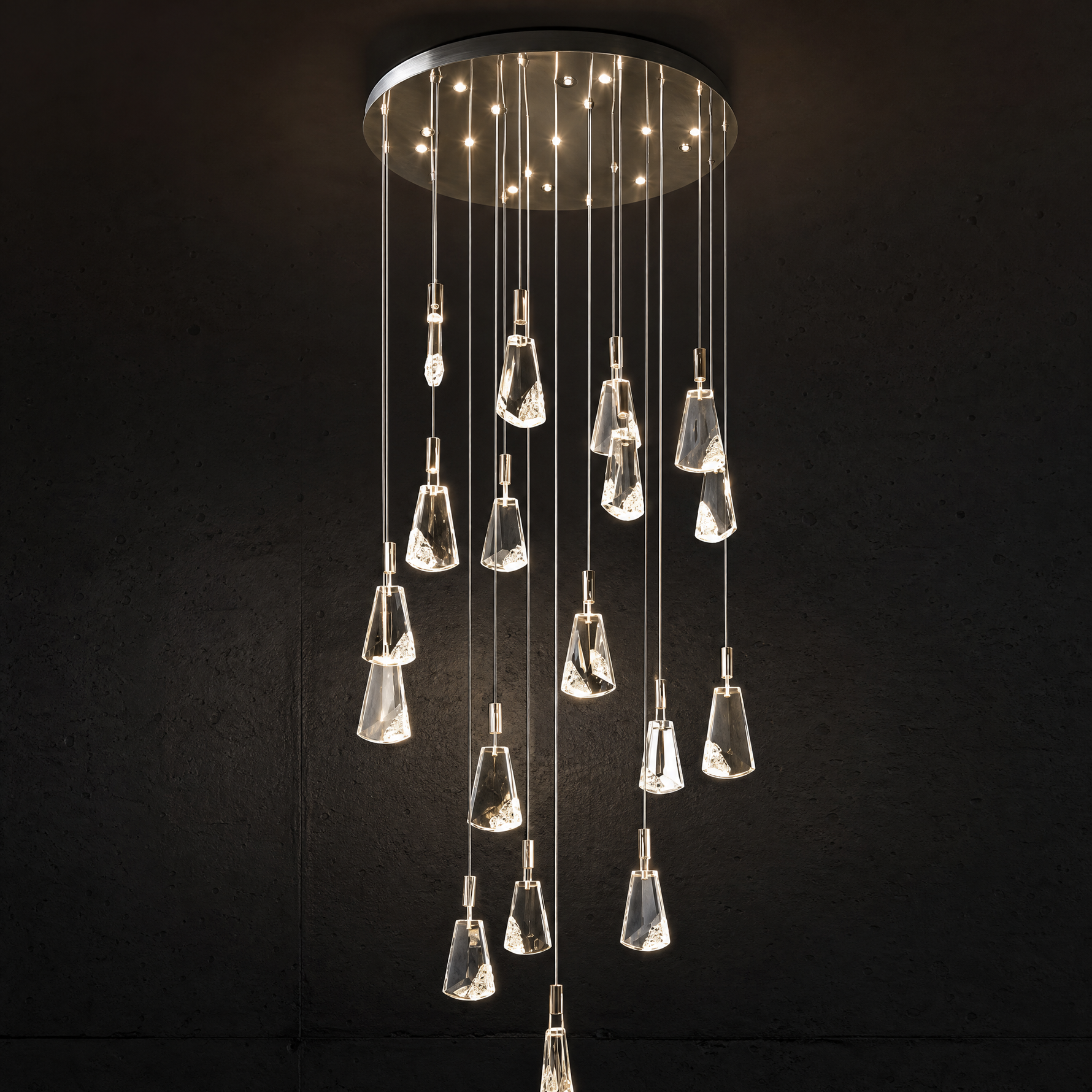 Stardust Fan Modern Multi-Tier Cluster Chandelier - main