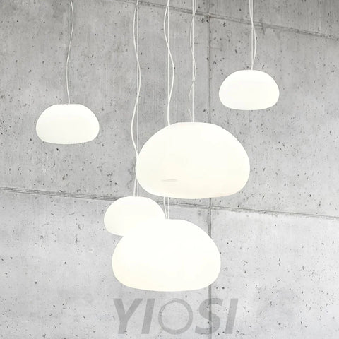 Steamed Bun Pendant - Earring-1-Yiosilamp