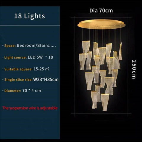 Stella Modern Suspension Chandelier 18 Lights Chandeliers