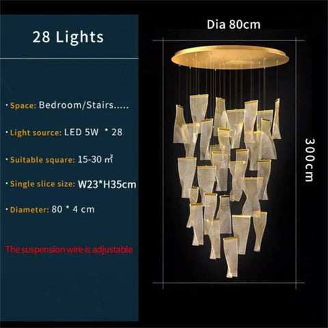 Stella Modern Suspension Chandelier 28 Lights Chandeliers