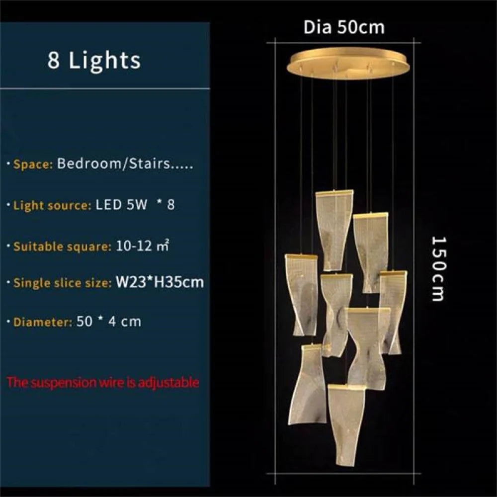 Stella Modern Suspension Chandelier 8 Lights Chandeliers