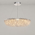 Stella Round Crystal Chandelier – lights on